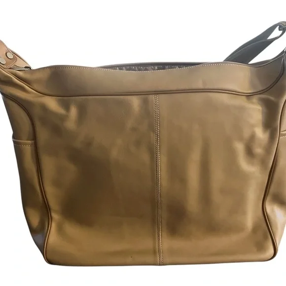 Arcadia Tan Leather Shoulder/ Tote Bag - Picture 3 of 11